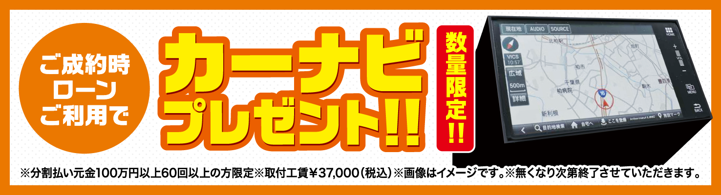 カーナビプレゼント！